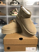 Size 5-9 UGG Classic Ultra Mini Platform Boot Mustard Seed (Women's) - Brand new