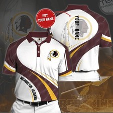 Personalized Washington Football Team Redskinss Polo Shirt Unisex Adults S-5XL