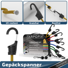 24 Gepäckspanner mit Haken Gepäckgummi Spanngummi Set Expander 60 80 100 Fahrrad