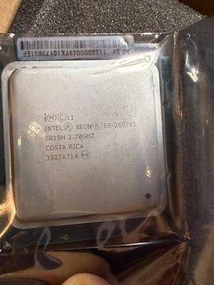 Intel Xeon E5-2697 V2 CPU SR19H 12 Core 2,70GHz 30MB 24 Threads CPU SR19H