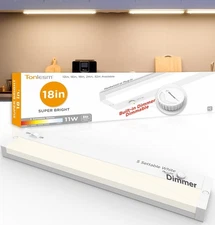 LED Under Cabinet Lighting Plug-in Or Hardwired 18 Inch 11W Super Bright,Dimm...
