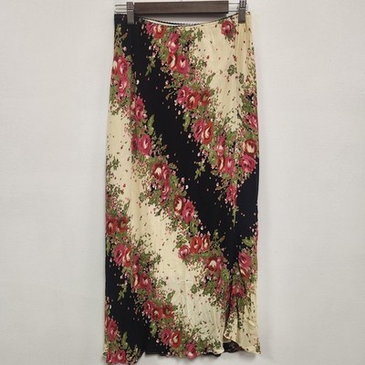 Intriguing Threads Womens Romantic Garden Party Floral Maxi Skirt Size 12 Dainty