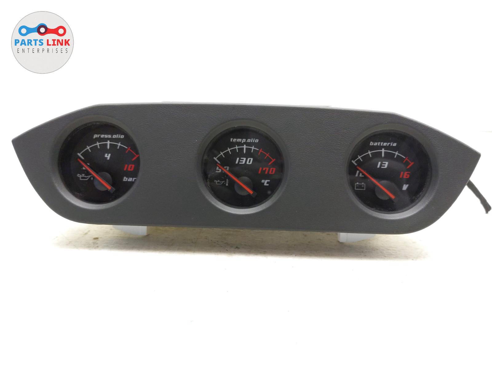 2010-14 LAMBORGHINI GALLARDO DASH SPEEDOMETER OIL TEMP PRESSURE GAUGE TRIM LP550