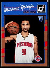 Michael Gbinije 2016-17 Donruss #188 Rookie Detroit Pistons RC