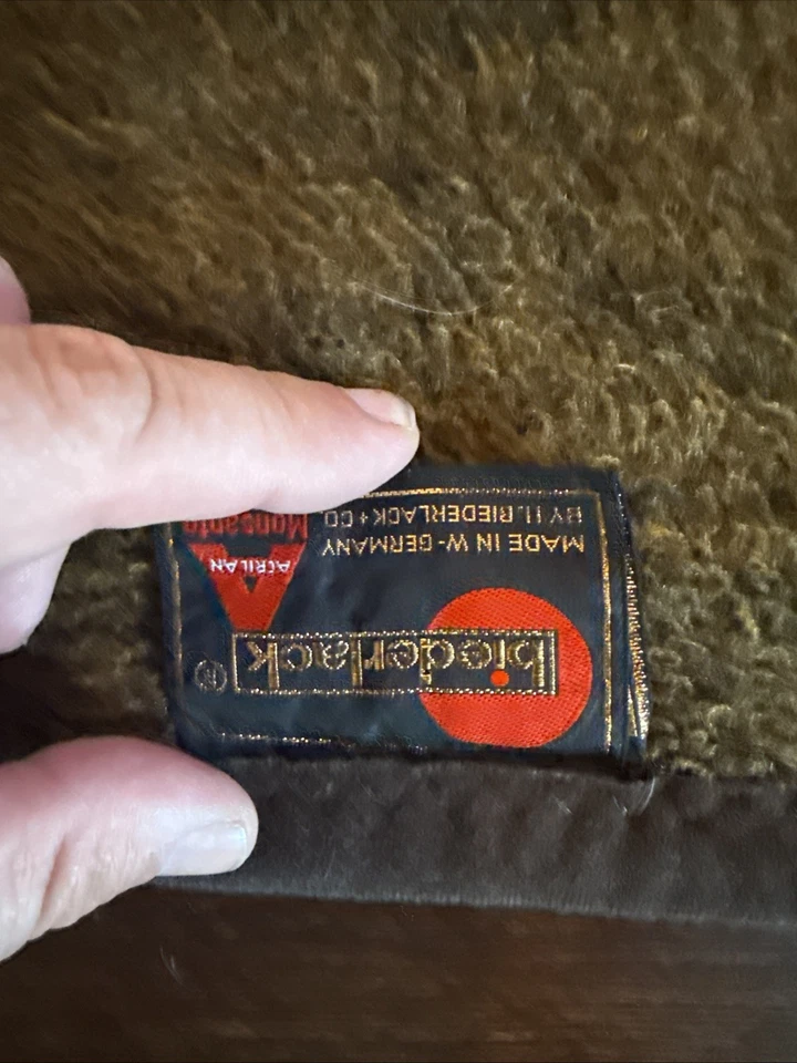 "Manta vintage Biederlack tigre siberiano reversible con Alemania 75""x 57""" Foto 4 de 4