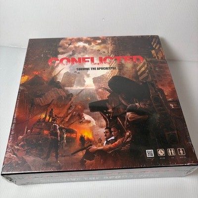 Conflicted Survive the Apocalypse Board Game 2-6 Players Ages 13+ Cardboard