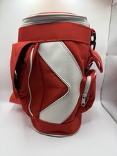 Golf Sport Red Caddy Golf Bag Cooler 16 7 Insulated Zip Up Compartments Strap