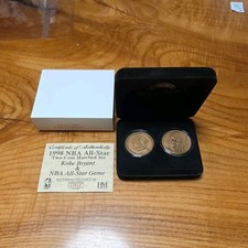 Highland Mint Kobe Bryant NBA All-Star Game Bronze Two-Coin Matched Set