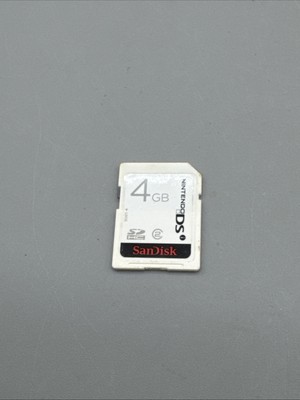 Nintendo DSi (Nintendo DS, DSi, Wii) 4GB SD HC Card SanDisk