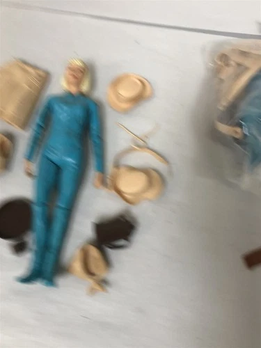 1960s MARX JOHNNY WEST JANE WEST WITH ACCESSORIES LOT #48