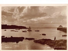 B386 Ireland Bangor Bay Co Down Boats RPPC vintage postcard