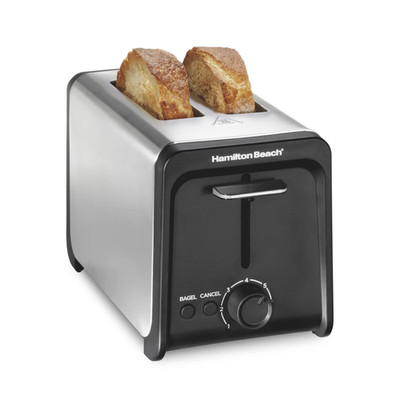 Hamilton Beach Contemporary 2-Slice Toaster with Wide Slots, Bagel Function, Toa