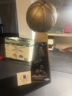 Shaquille O'Neal Signed 14” Championship Basketball Trophy (Beckett COA)