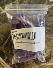 Kingsley Orlando tekstylne okrągłe wysokie sznurowane sznurowadła do butów fioletowe nowe!