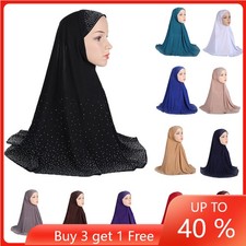 One Piece Muslim Women Headscarf Hijab Wrap Shawl Islamic Pull On Ready Instant