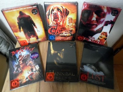 !!!~Blu-ray ''HORROR-THRILLER'' Mediabook-Sammlung=No.01=FSK18=NEU & OVP~!!!