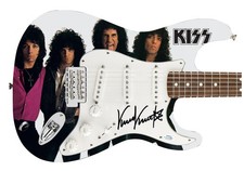 KISS Vinnie Vincent Signed Autographed Photo Graphics Guitar ACOA Witness ITP