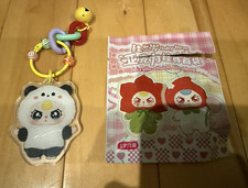 Baby Three Panda Bear Acrylic Bag Charm Keychain