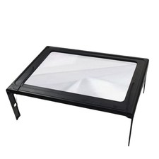 Reading Magnifier, 3 Way Large, Full Sided, Foldable Table Magnifier with LED Lights fo9940
