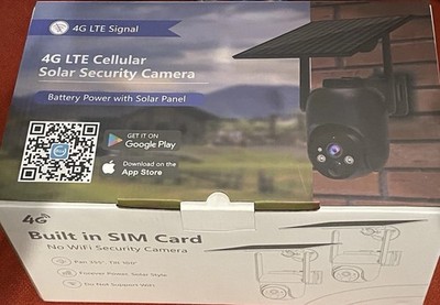 [2-PACK] 4G LTE Cellular Solar Security Cameras - No Wi-Fi Needed - 2K HD PTZ