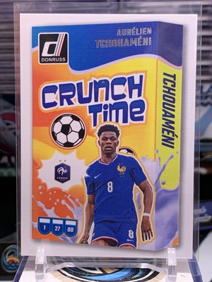 2024-25 PANINI DONRUSS SOCCER #18 AURELIEN TCHOUAMENI CRUNCH TIME FRANCE MJR 11M