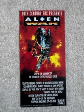 Alien War London Trocadero Original Advertising Flyer From 1993 Vintage & Rare.