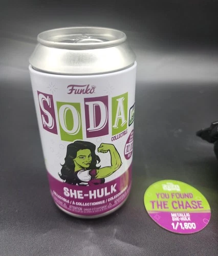 Funko Soda Disney Marvel She-Hulk Metallic Funkon 2022 Limited Edition *CHASE*