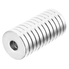 3/4 x 1/4 x 1/8 Inch Strong Neodymium Ring Magnets N52 12 Pack