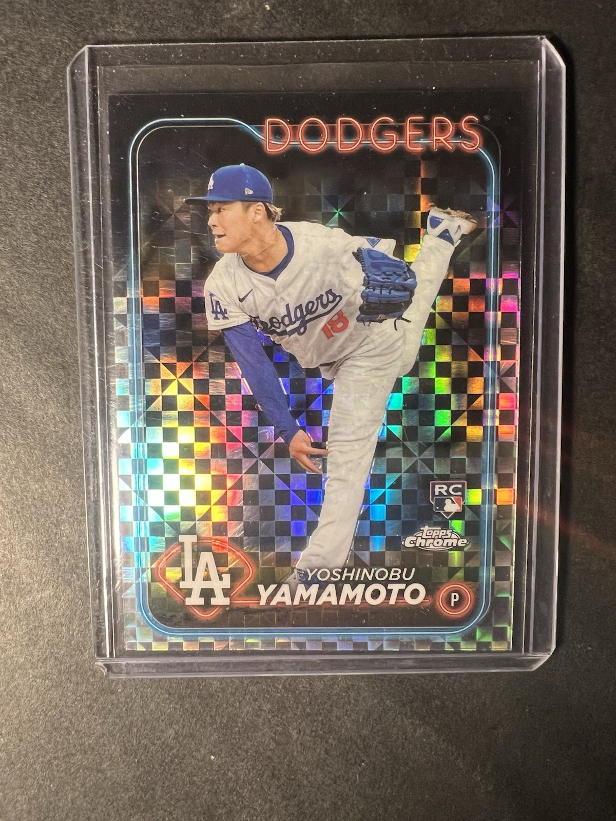 Yoshinobu Yamamoto 2024 Topps Chrome #18 X-Fractor Price Guide
