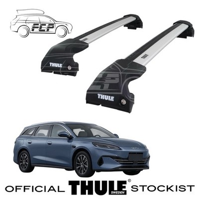Thule WingBar Edge Silver Roof Bars Set for BYD Seal 06 Touring 25- Closed Rails