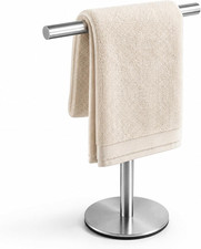 Bath Hand Towel Holder Standing, 13 Inch T-Shape Towel Bar Rack Stand, SUS304 St