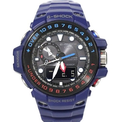 時計 G-SHOCK SHOCK RESIST CASIO GWN-1000H Casio GWN-1000H-2AJF G-SHOCK Master of G 55mm Resin Black Dial