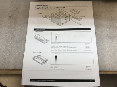 Xerox Phaser 3330 Wireless Monochrome Duplex Laser Printer with