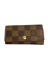 LOUIS VUITTON Multicles 4 Damier Ebene PVC BRW All-over pattern Men's