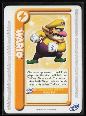2003 Nintendo Mario Party E-Reader #28 Wario GBA NM