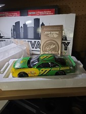 Rare Chad Little John Deere NASCAR 1:18 diecast model SIGNED with certificate