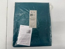 John Lewis W167 x D137cm Faux Silk Slub Blackout Pencil Pleat Curtains, Teal