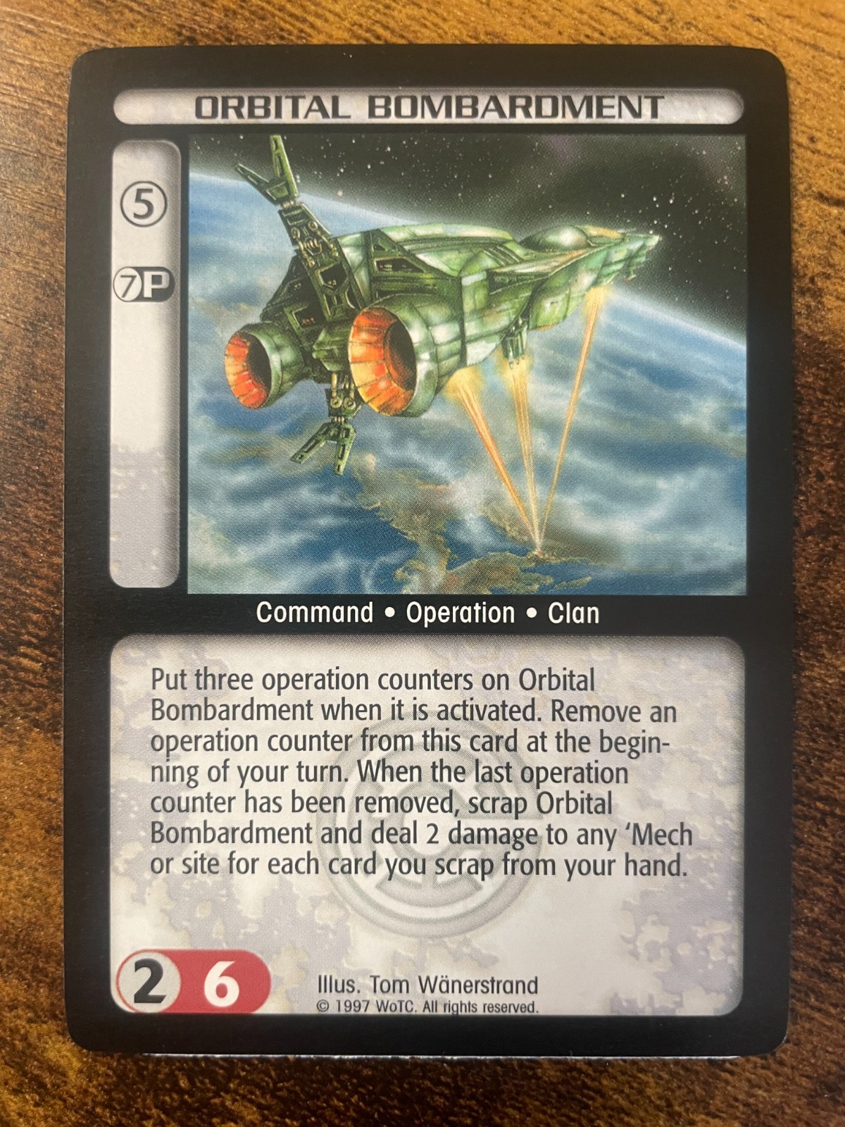 Battletech CCG TCG Card Game Rare Counterstrike Orbital Bombardment | eBay