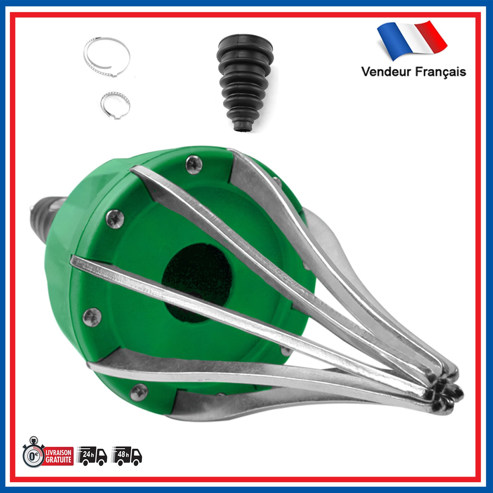 Expandeur pneumatique de cardan pour changer un soufflet déchiré sans démontage