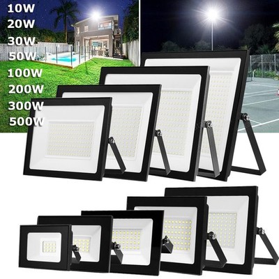 100W-500W Watt LED Flood Light Outdoor Security Garden Yard Spotlight Lamp 110V