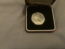 Commemorative Proof 50 Pence Accession To The EEC Hands 1973 UNC in Box