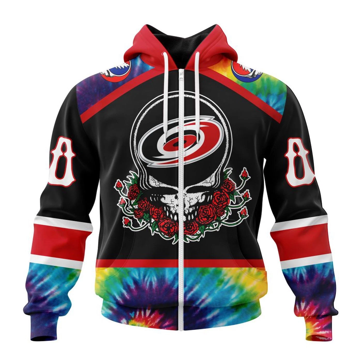 Personalized Carolina Hurricanes Grateful Dead 3D Hoodie