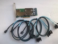 LSI 9305-16i SATA SAS 12Gbs Controller card PCIe 3.0 x8 IT-Mode + 8643-SATA *US*
