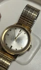 vintage TIMEX watch men Marlin date/ Date Self Wind Gold Tone Stretch Band Runs