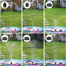 DIY Solar Fountain Pump for Water Feature with 3.9ft Cord, Solar Bird Bath Fo...