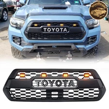 Raptor Style Grill for 2016-2023 Tacoma W/Amber LED Lights & Garnish Sensor