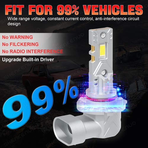For Chevrolet Trax 2019 2020 6000K LED Headlight High Low Beam Fog Light Bulbs - Picture 6 of 16