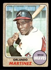 1968 Topps #578 Orlando Martinez Atlanta Braves
