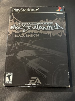 Need for Speed: Most Wanted Black Edition PlayStation 2 Rare (No Bonus Disc)