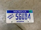 2008 Michigan military veteran license plate - World War 2 II